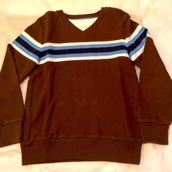 Sonoma Brown Youth Long Sleeve Shirt, size. 7 - Picture 1 of 9